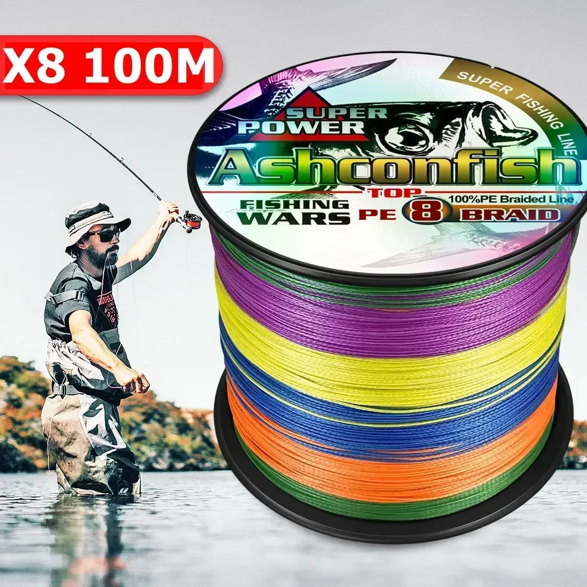 Ice Fishing Line - Ashconfish X8 Aggiornamento Treccia Lenza Super